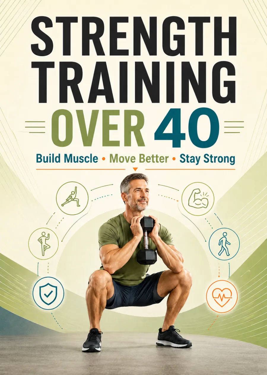 Strength Training Over 40 for Beginners – Practical Full-Body Workouts to Build Muscle, Improve Mobility, Support Balance & Stay Active, Easy Fitness Guide for Men and Women