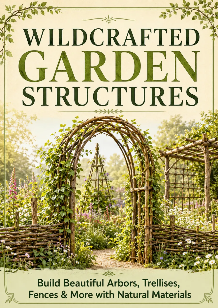 Wildcrafted Garden Structures – Creative DIY Projects Using Branches, Vines & Natural Materials, Step-by-Step Outdoor Building Guide for Rustic Garden Décor, Trellises, Arbors & More