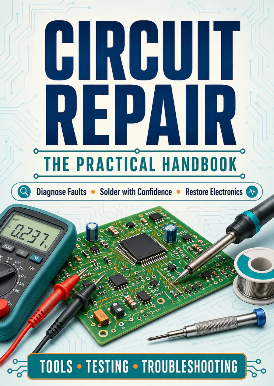 Circuit Repair Guide for Beginners – Practical Electronics Troubleshooting, Testing, Soldering & Component Replacement Techniques, Step-by-Step DIY Handbook for Home Projects and Hobbyists